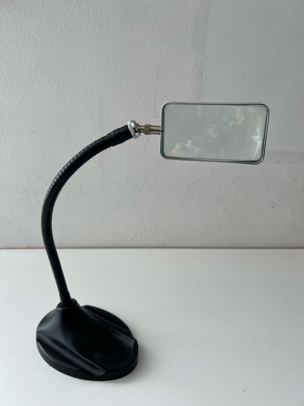 Atco USA Vintage Flexible Desktop Gooseneck Magnifying Glass Cast Iron Base
